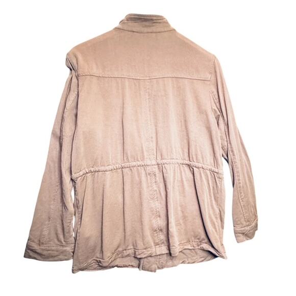 DIVIDED By H&M Utility Jacket Womens Tan Lightweight Utility Army Olive Sz S - Picture 2 of 12